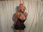Selfbondage in dress