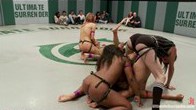 Crazy 5 girl orgy! Watch the Losers get Fisted and Made to Squirt in Front of a Live Audience!