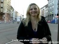 CZECH STREETS - Ilona takes cash for public sex